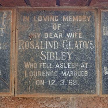 SIBLEY Rosalind Gladys -1968