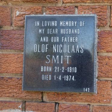 SMIT Olof Nicolaas 1910-1974