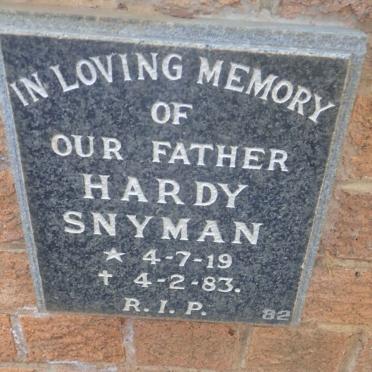 SNYMAN Hardy 1919-1983