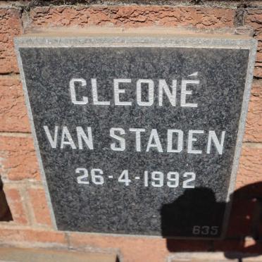 STADEN Cleone, van -1992