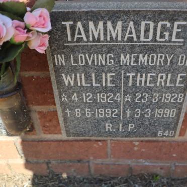 TAMMADGE Willie 1924-1992 &amp; Therle 1928-1990
