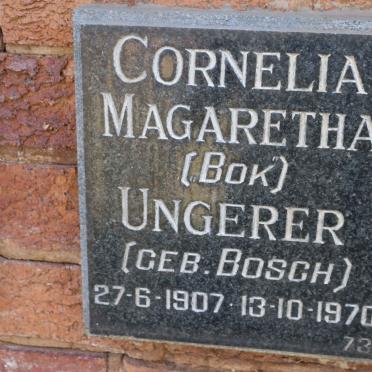 UNGERER Cornelia Magaretha nee BOSCH 1907-1970