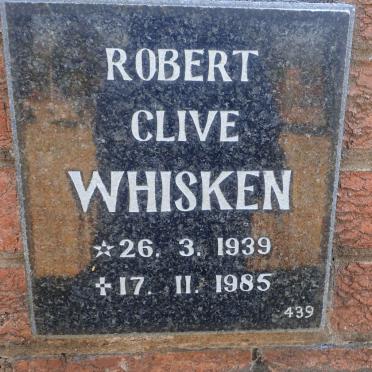WHISKEN Robert Clive 1939-1985