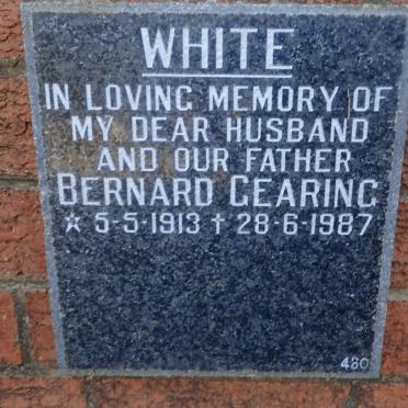 WHITE Bernard Gearing 1913-1987