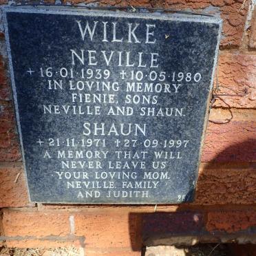 WILKE Neville 1939-1980 :: WILKE Shaun 1971-1997