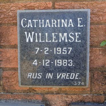 WILLEMSE Catharina E. 1957-1983