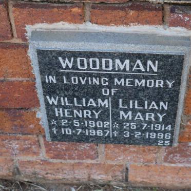 WOODMAN William Henry 1902-1967 &amp; Lilian Mary 1914-1996