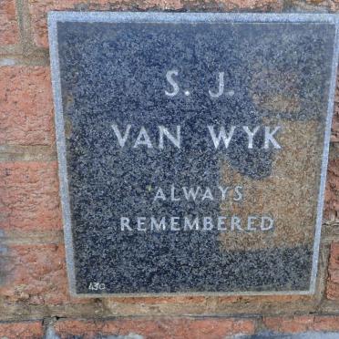 WYK S.J., van