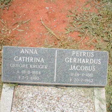 ? Petrus Gerhardus Jacobus 1881-1962 &amp; Anna Catharina KRUGER 1884-1980