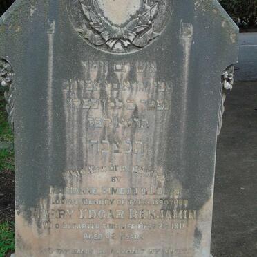 BENJAMIN Harry Edgar -1911