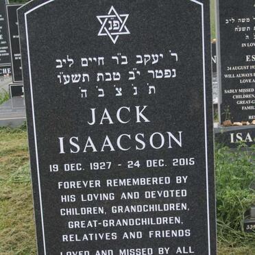 ISAACSON Jack 1927-2015