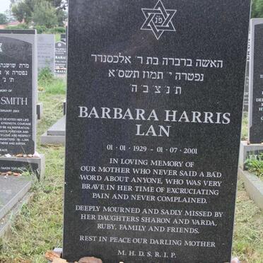 LAN Barbara Harris 1929-2001