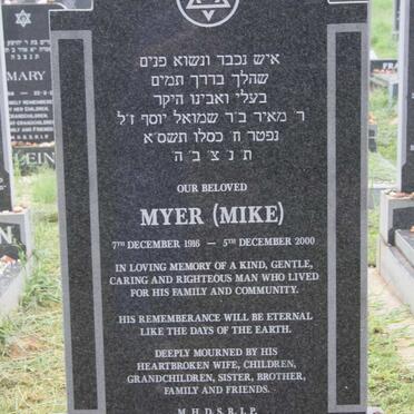 PAIKER Myer 1916-2000