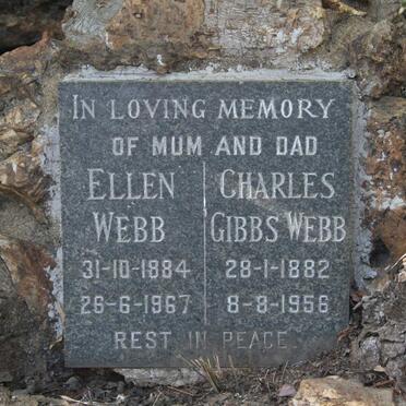 WEBB Charles Gibbs 1882-1956 & Ellen 1884-1967