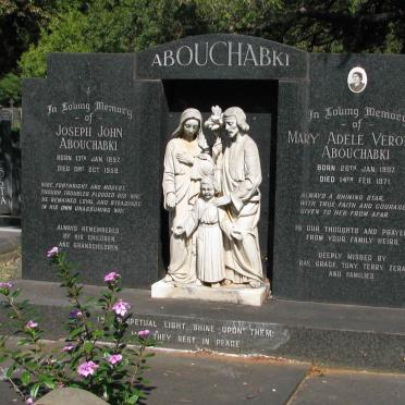 ABOUCHABKI Joseph John 1897-1959 &amp; Mary Adele Veronica 1907-1971