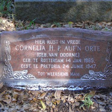 AUF'N ORTE Cornelia H.P. 1865-1947