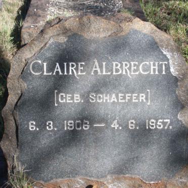 ALBRECHT Claire nee SCHAEFER 1906-1957
