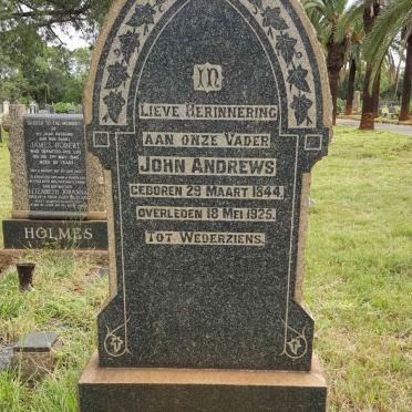 ANDREWS John 1844-1925