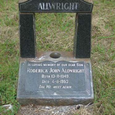 ALLWRIGHT Roderick John 1949-1953