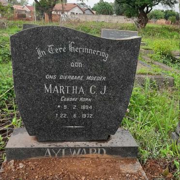 AYLWARD Martha C.J. nee HORN 1894-1972