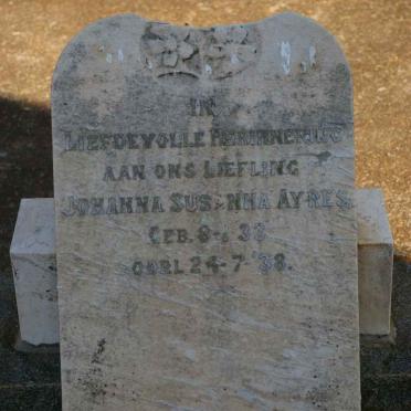 AYRES Johanna Susanna 1933-1938