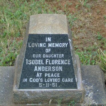 ANDERSON Isobel Florence -1951