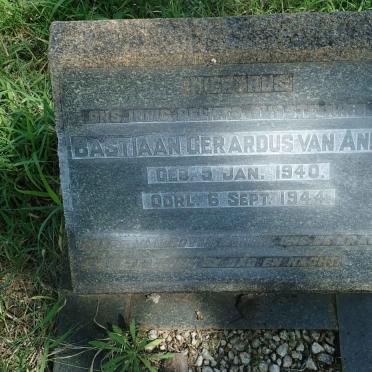 ANDEL Bastiaan Gerardus, van 1940-1944