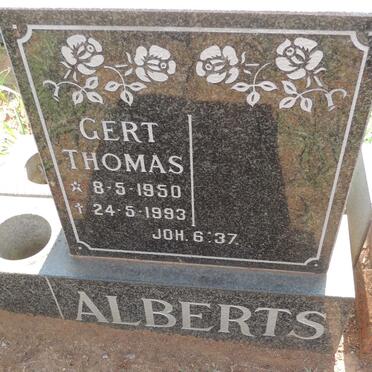 ALBERTS Gert Thomas 1950-1993