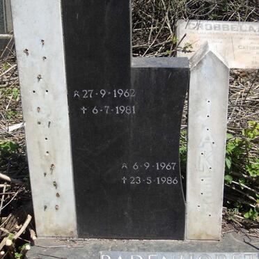 BADENHORST ? 1962-1981 :: BADENHORST ? 1967-1986