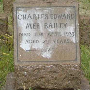 BAILEY Charles Edward Mee -1933