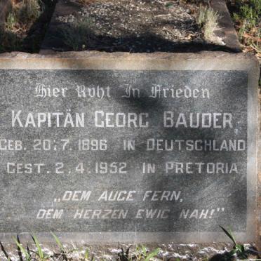 BAUDER Georg 1896-1952