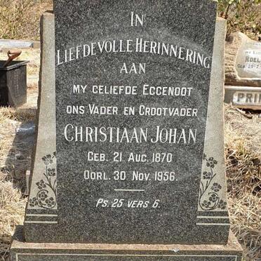 BARNARD Christiaan Johan 1870-1956