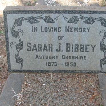BIBBEY Sarah J. 1873-1950