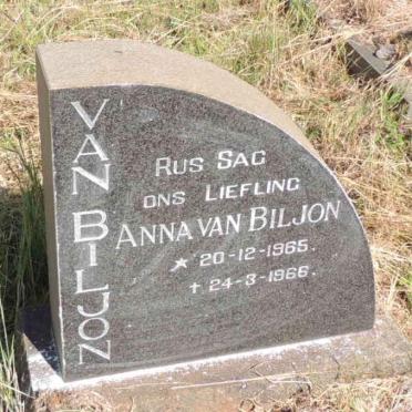 BILJON Anna, van 1965-1966