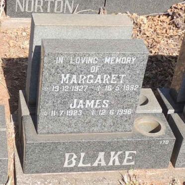 BLAKE James 1923-1996 & Margaret 1927-1992