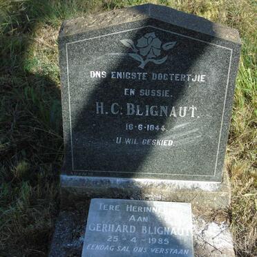 BLIGNAUT H.C. -1944 :: BLIGNAUT Gerhard -1985