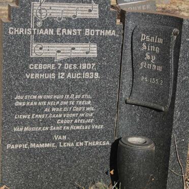 BOTHMA Christiaan Ernst 1907-1939
