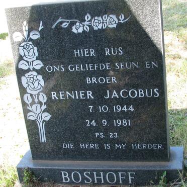 BOSHOFF Renier Jacobus 1944-1981
