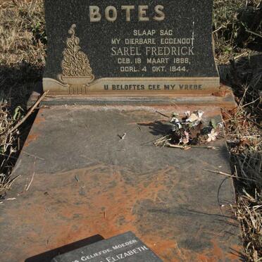 BOTES Sarel Fredrick 1888-1944 & Suzanna Elizabeth OLIVIER 1894-1966