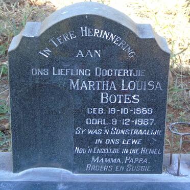 BOTES Martha Louisa 1959-1967