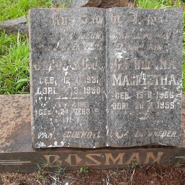 BOSMAN Jacob S.C.J. 1931-1958 :: BOSMAN Catherina Magrietha 1956-1959