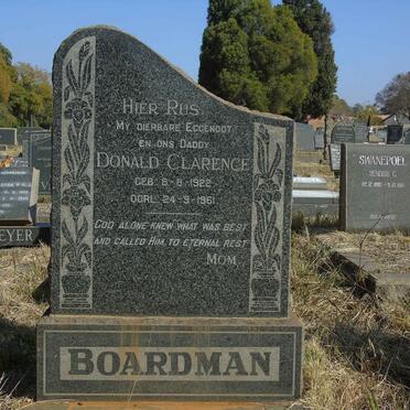BOARDMAN Donald Clarence 1922-1961