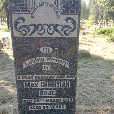 BOJE Max Christian -1939