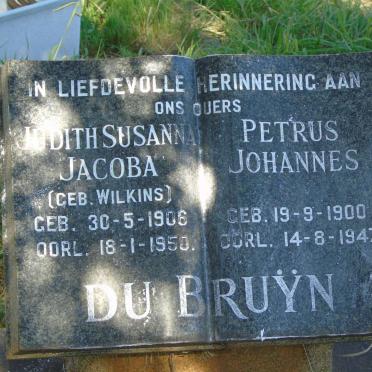 BRUYN Petrus Johannes, de 1900-1947 & Judith Susanna Jacoba WILKENS 1906-1950