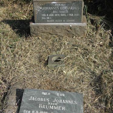 BRUMMER Johannes Gerhardus 1878-1945 :: BRUMMER Jacobus Johannes 1905-1972