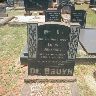 BRUYN Louis Johannes, de 1867-1958