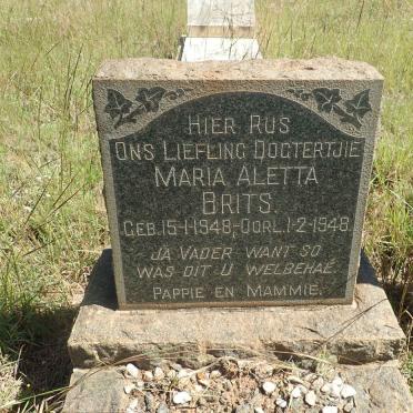 BRITS Maria Aletta 1948-1948