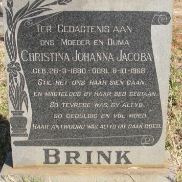 BRINK Christina Johanna Jacoba 1880-1968