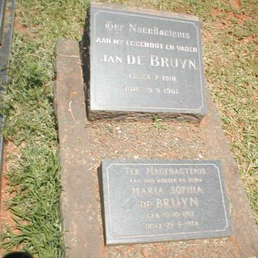 BRUYN Jan, de 1910-1961 &amp; Maria Sophia 1912-1974