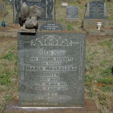 BRITS Maria Magdalena nee BOTES 1887-1942